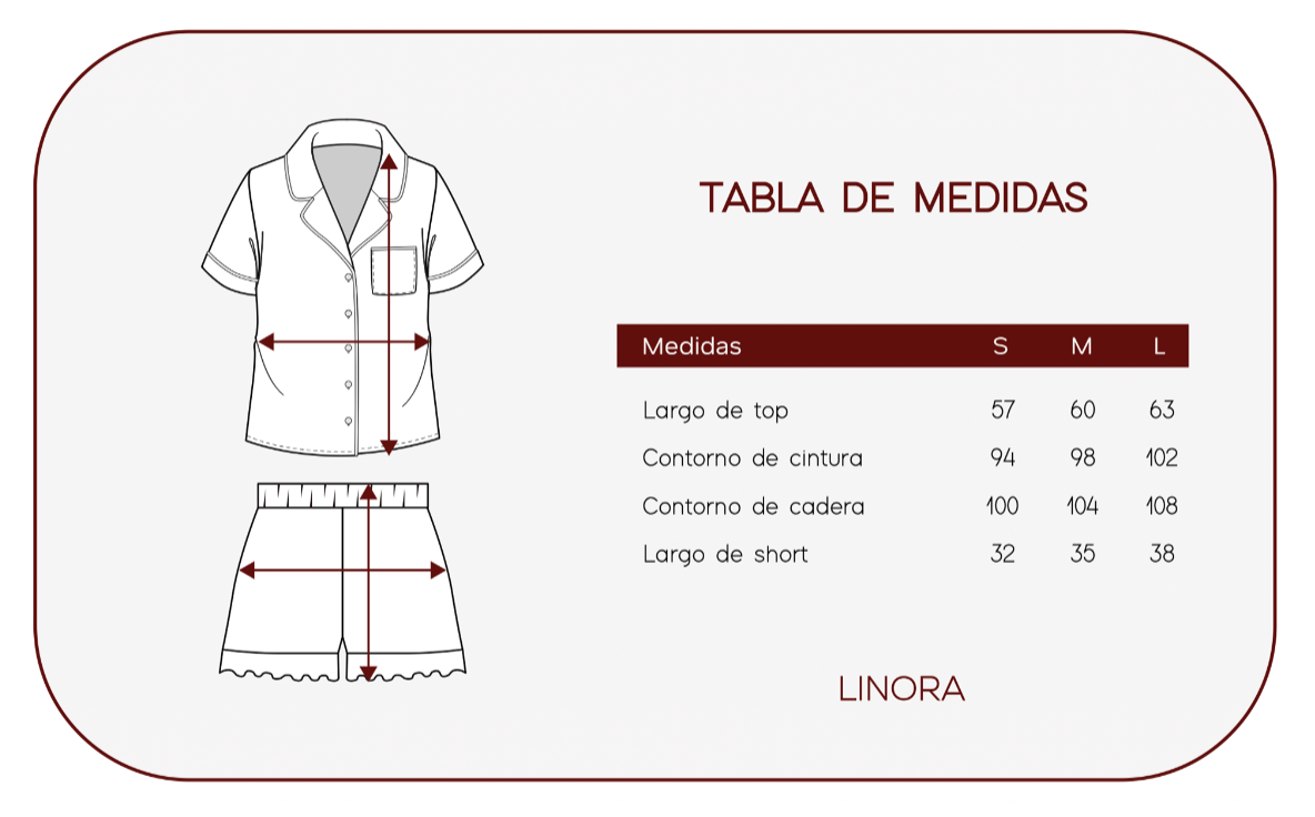 Guía de tallas LINORA