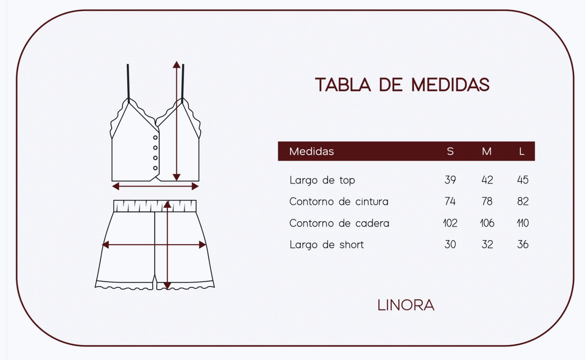 Guía de tallas LINORA